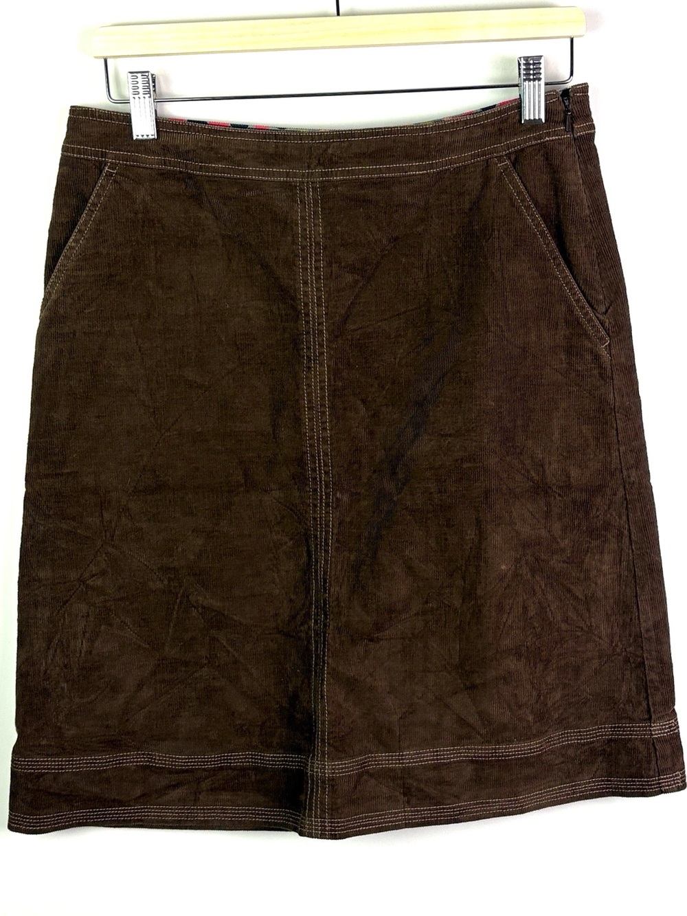 Boden Women's Brown corduroy A-Line Skirt size 6
